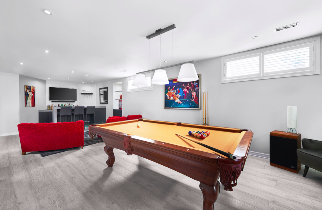 basement renovation toronto home in whitby